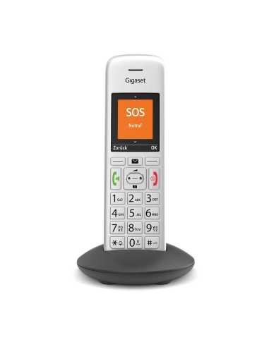 Gigaset E390HX Analoges DECT-Telefon Anrufer-Identifikation Silber