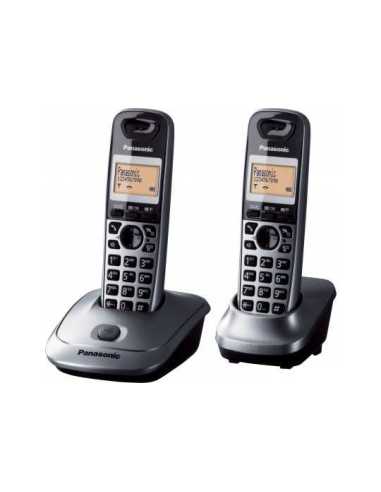 Panasonic KX-TG2512 DECT-Telefon Anrufer-Identifikation Grau
