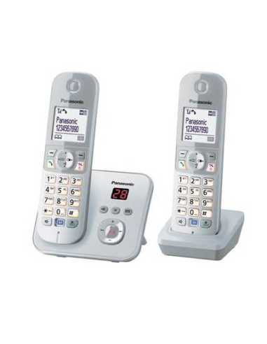 Panasonic KX-TG6822 Teléfono DECT Identificador de llamadas Plata