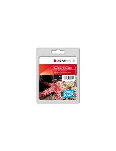 AgfaPhoto APCPGI520BDUOD Druckerpatrone 2 Stück(e) Standardertrag Schwarz