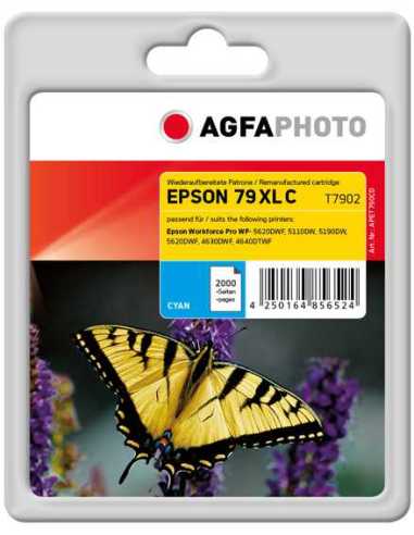 AgfaPhoto APET790CD cartucho de tinta 1 pieza(s) Compatible Cian