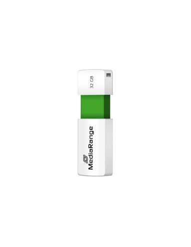 MediaRange MR973 unidad flash USB 32 GB USB tipo A 2.0 Verde, Blanco
