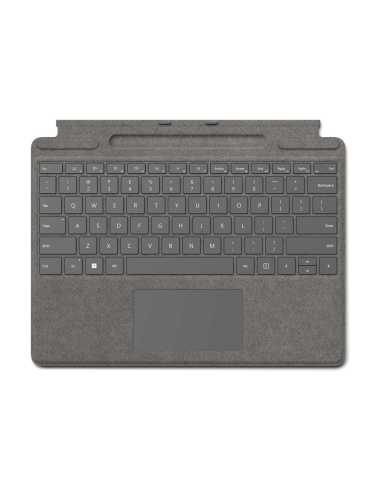 Microsoft Surface Pro Signature Keyboard Platin Microsoft Cover port QWERTY Italienisch