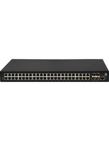 LevelOne GTL-5291 switch Gestionado L3 Gigabit Ethernet (10 100 1000) 1U Negro