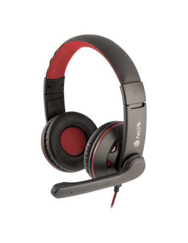 NGS VOX420DJ Kopfhörer Kabelgebunden Kopfband Gaming Schwarz, Rot