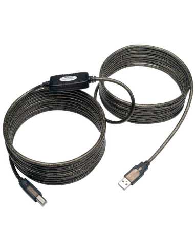 Tripp Lite U042-025 Aktives USB 2.0 A-zu-B-Repeaterkabel (Stecker Stecker), 7,62 m