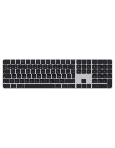 Apple Magic Keyboard Tastatur USB + Bluetooth AZERTY Französisch Silber, Schwarz