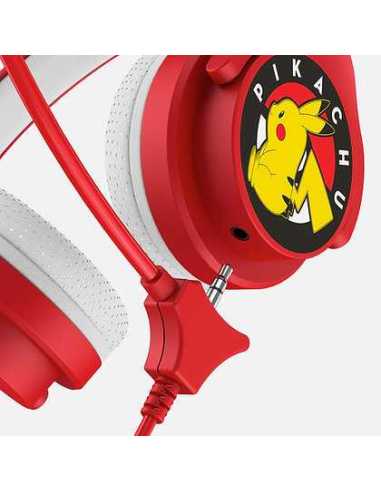OTL Technologies Pokémon Pikachu Kopfhörer Kabelgebunden Kopfband Gaming Rot, Weiß