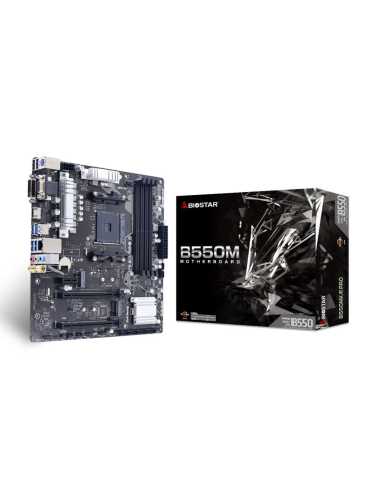 Biostar B550MX E PRO Motherboard AMD B550 Socket AM4 micro ATX