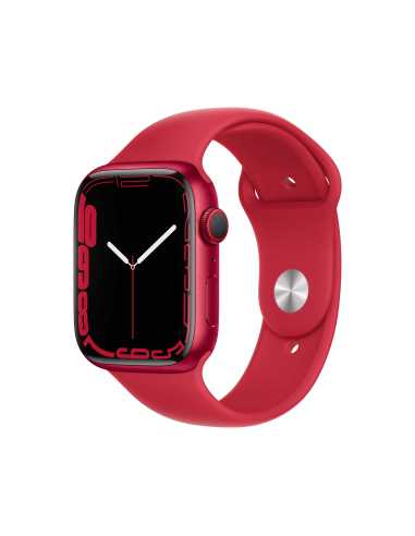 Apple Watch Series 7 OLED 45 mm Digital Touchscreen 4G Rot WLAN GPS