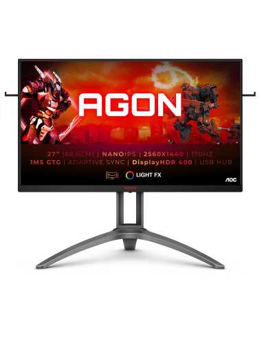 AOC AGON 3 AG273QXP LED display 68,6 cm (27") 2560 x 1440 Pixeles 2K Ultra HD Negro