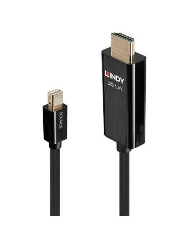 Lindy 40911 Videokabel-Adapter 1 m Mini DisplayPort HDMI Typ A (Standard) Schwarz