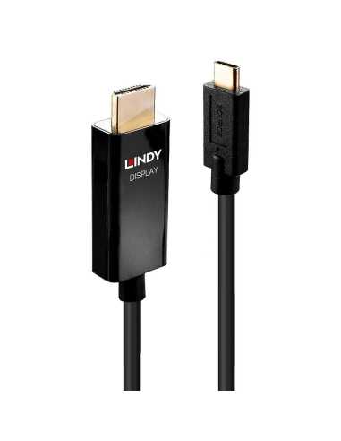 Lindy 43292 Videokabel-Adapter 2 m USB Typ-C HDMI Typ A (Standard) Schwarz