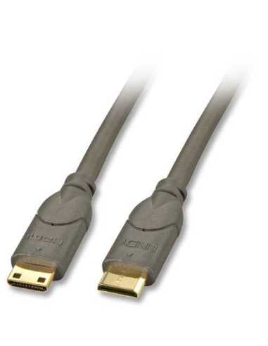 Lindy 0.5m HDMI CAT2 cable HDMI 0,5 m HDMI Type C (Mini) Negro