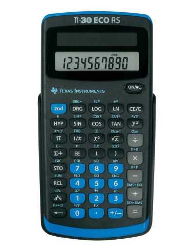 Texas Instruments TI-30 ECO RS Taschenrechner Tasche Wissenschaftlicher Taschenrechner Schwarz