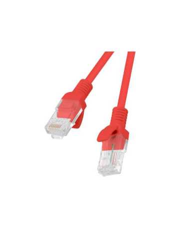 Lanberg PCU5-20CC-0050-R cable de red Rojo 0,5 m Cat5e U FTP (STP)