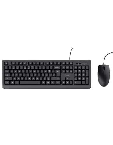 Trust TKM-250 teclado Ratón incluido USB QWERTZ Alemán Negro