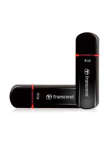 Transcend JetFlash 600 unidad flash USB 4 GB USB tipo A 2.0 Negro