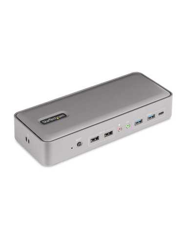 StarTech.com Dual Monitor USB-C KVM Dockingstation für Zwei Laptops, 2x 4K 60Hz DisplayPort Monitore Dock KVM Switch, 5x USB,