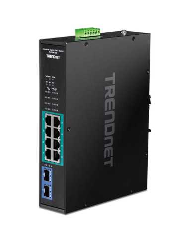 Trendnet TI-PGM102 Netzwerk-Switch Gigabit Ethernet (10 100 1000) Power over Ethernet (PoE) Schwarz