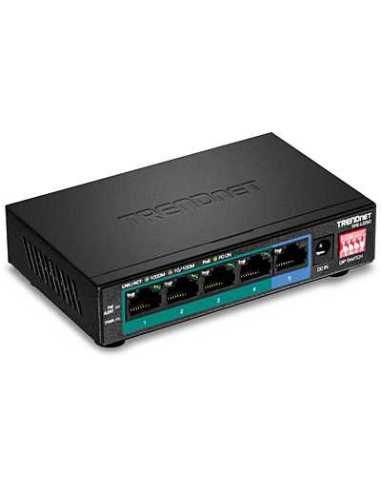 Trendnet TPE-LG50 Netzwerk-Switch Unmanaged Gigabit Ethernet (10 100 1000) Power over Ethernet (PoE) Schwarz