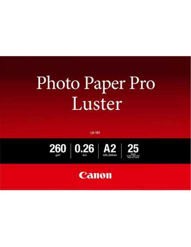 Canon LU-101 Professionelles Fotopapier Luster A2, 25 Blatt