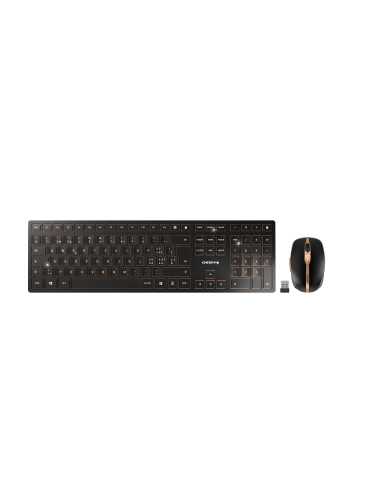 CHERRY DW 9100 SLIM teclado Ratón incluido RF Wireless + Bluetooth QWERTZ Suizo Negro