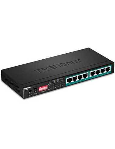 Trendnet TPE-LG80 Netzwerk-Switch Unmanaged Gigabit Ethernet (10 100 1000) Power over Ethernet (PoE) Schwarz