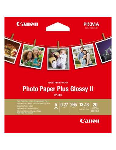 Canon PP-201 Glossy II Fotopapier Plus 13 x 13 cm  20 Blatt
