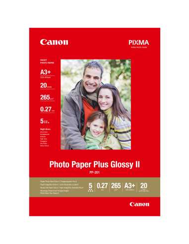 Canon PP-201 Glossy II Fotopapier Plus A3 Plus – 20 Blatt