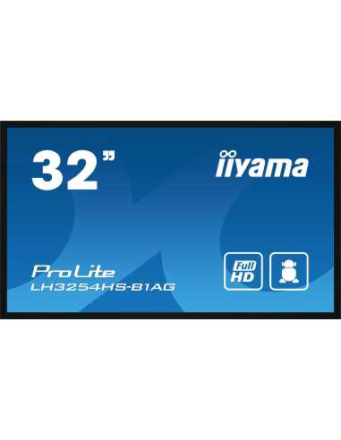 iiyama LH3254HS-B1AG Signage-Display Digital Signage Flachbildschirm 80 cm (31.5") LCD WLAN 500 cd m² Full HD Schwarz