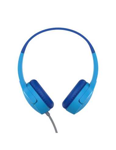Belkin SoundForm Mini Kopfhörer Kabelgebunden Kopfband Anrufe Musik Sport Alltag Blau