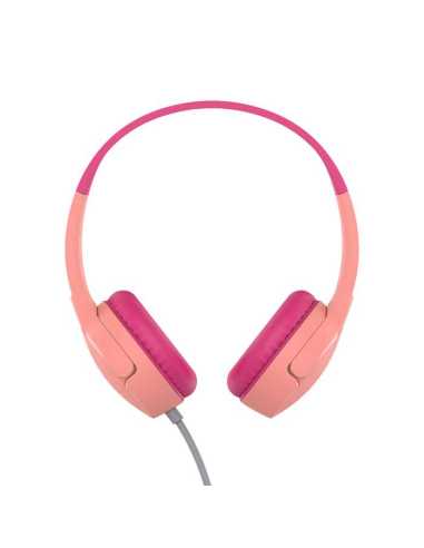 Belkin SoundForm Mini Kopfhörer Kabelgebunden Kopfband Anrufe Musik Sport Alltag Pink