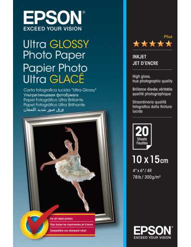 Epson Ultra Glossy Photo Paper - 10x15cm - 20 Blätter