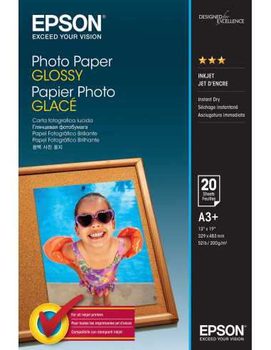 Epson Photo Paper Glossy - A3+ - 20 Blätter