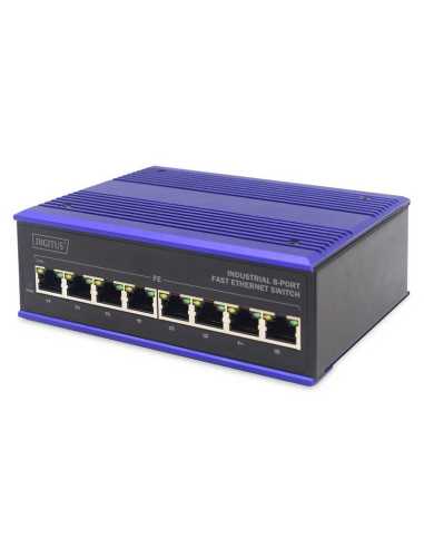 ASSMANN Electronic DN-650106 Netzwerk-Switch Fast Ethernet (10 100) Schwarz, Blau