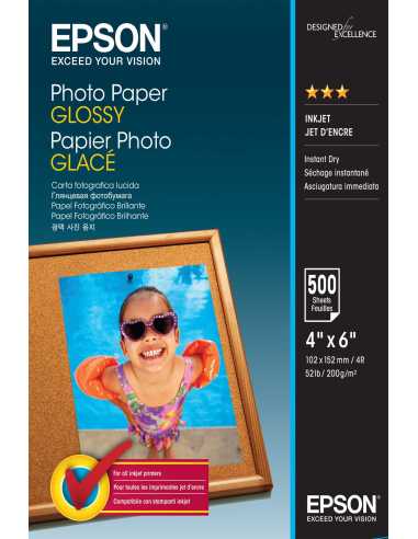 Epson Photo Paper Glossy - 10x15cm - 500 Blätter