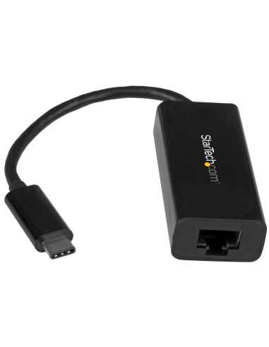 StarTech.com USB-C auf Gigabit-Ethernet-Adapter - Schwarz - USB 3.0 auf RJ45 LAN-Netzwerkadapter - USB-Typ-C auf Ethernet