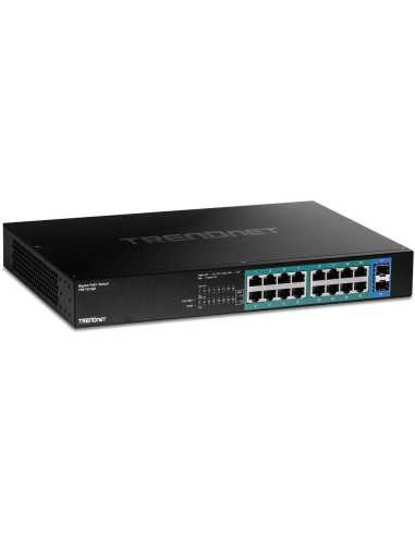 Trendnet TPE-TG182 Netzwerk-Switch Gigabit Ethernet (10 100 1000) Power over Ethernet (PoE) 1U Schwarz