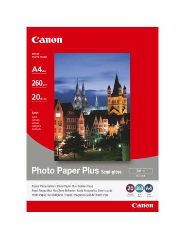 Canon SG-201 Fotopapier Plus Seidenglanz A4, 20 Blatt