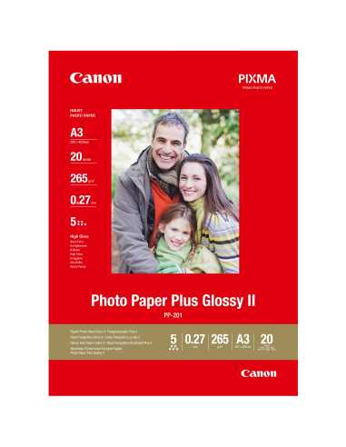 Canon PP-201 Glossy II Fotopapier Plus A3 – 20 Blatt