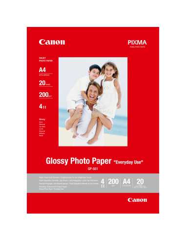 Canon GP-501 Fotoglanzpapier A4, 20 Blatt