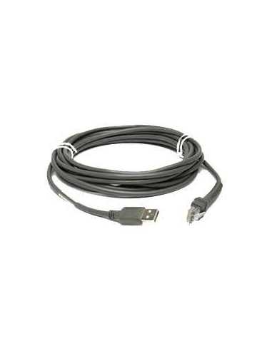 Zebra USB Cable  Series A cable USB 4,5 m USB A Gris