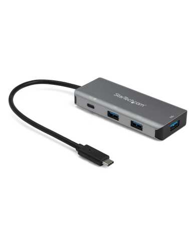 StarTech.com Hub Ladrón USB-C de 4 Puertos (10Gbps) - 3 Puertos USB-A y 1 Puerto USB-C - Entrega de Alimentación para Carga de