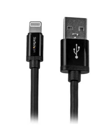 StarTech.com 2m Apple 8 Pin Lightning Connector auf USB Kabel - Schwarz - USB Kabel für iPhone   iPod   iPad