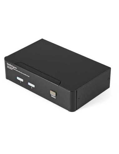 StarTech.com 2 Port USB HDMI KVM Switch mit Audio und USB 2.0 Hub
