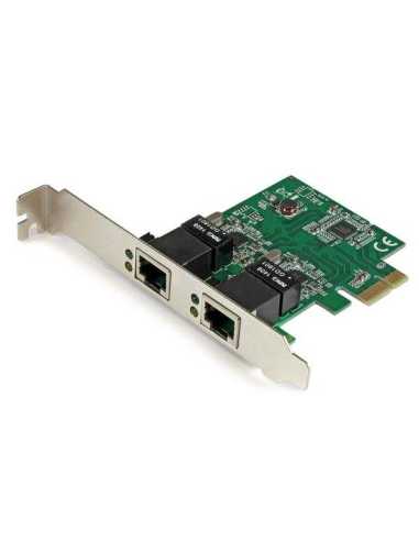 StarTech.com 2 Port Low Profile PCI Express Gigabit Ethernet Netzwerkkarte - PCIe Server Adapter